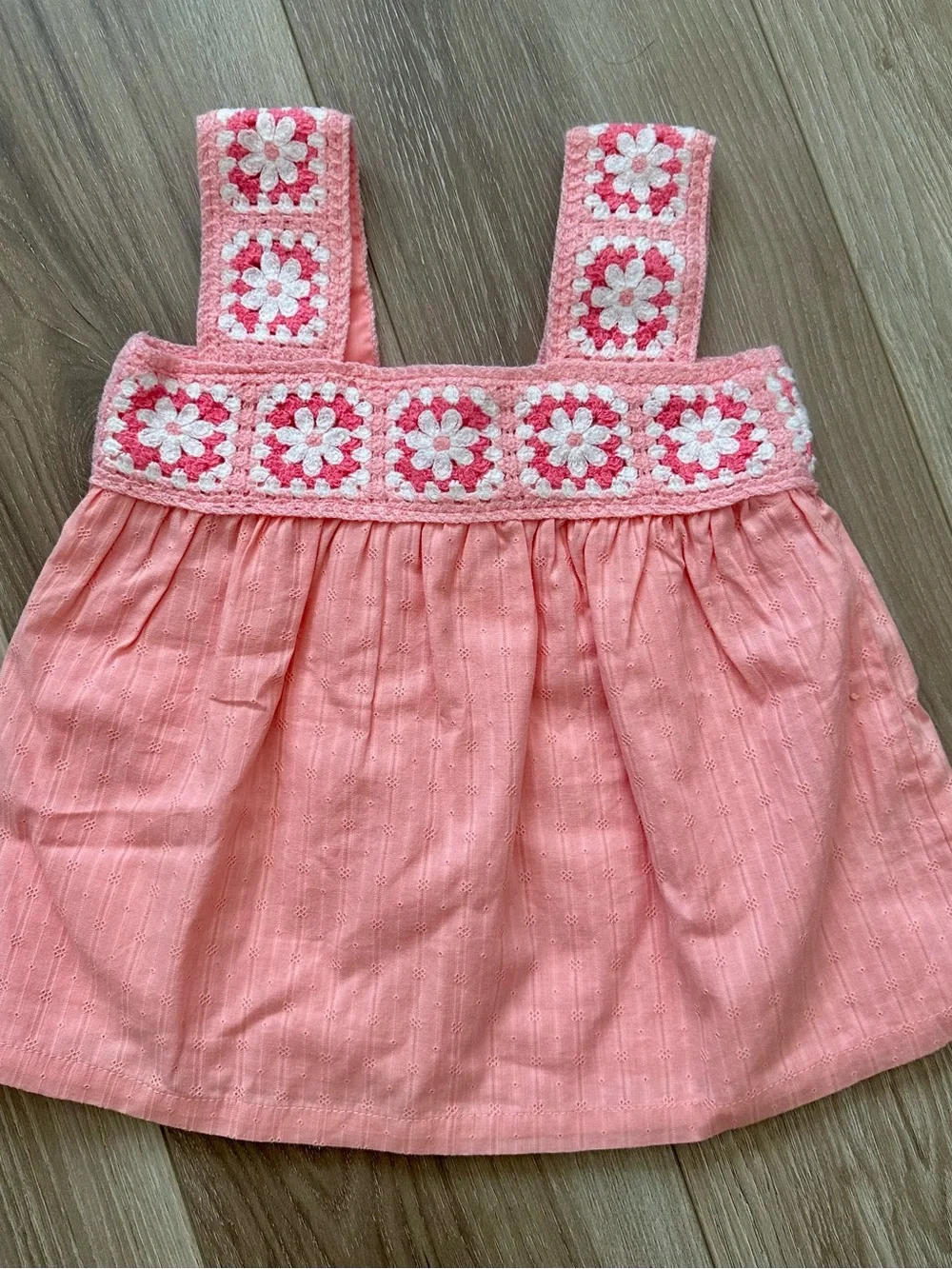 Haute Hippie Pink Crochet Trim Tank Top with Coral Shorts {Size 4T | NWT}